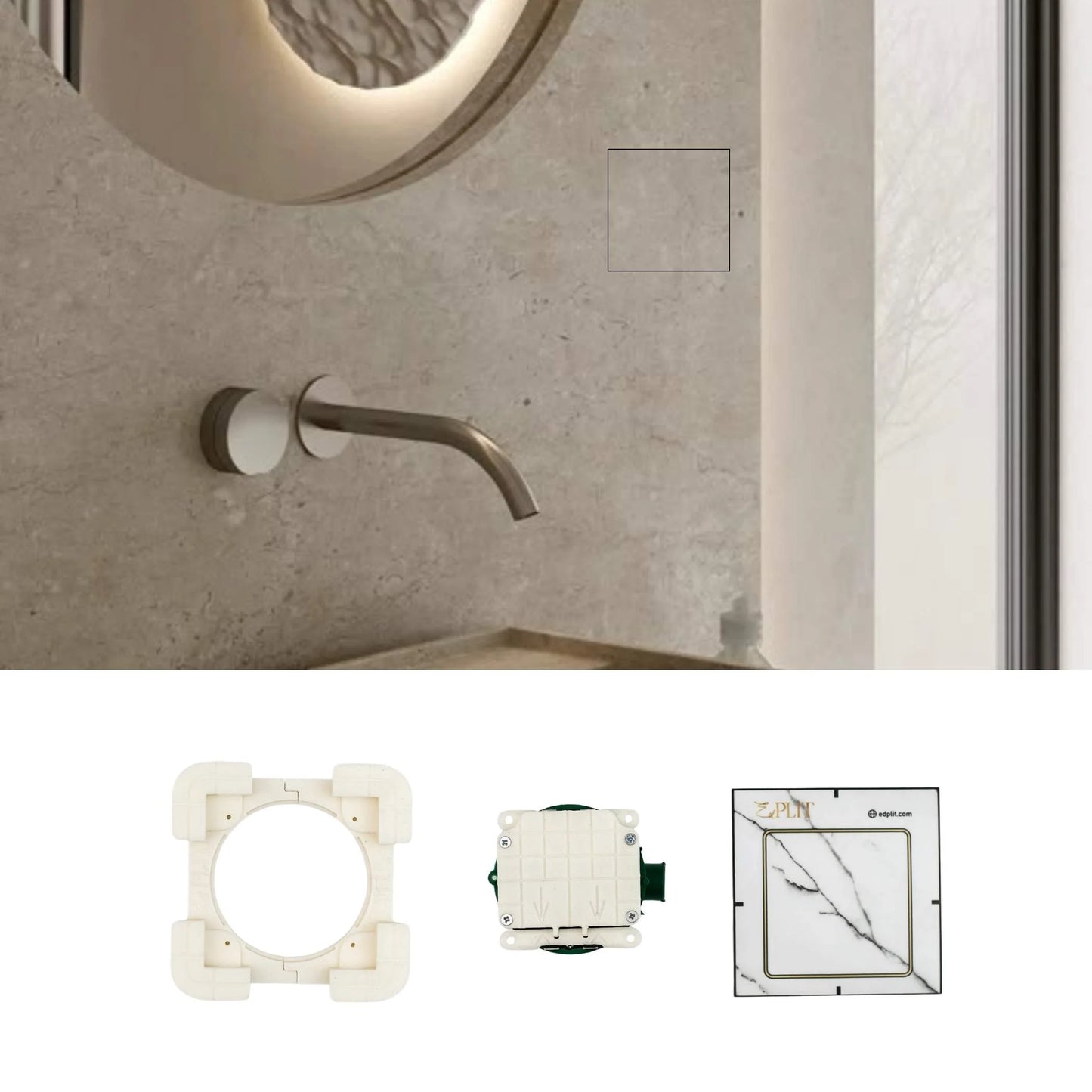 Interruptor de pulsador invisible EDPLIT