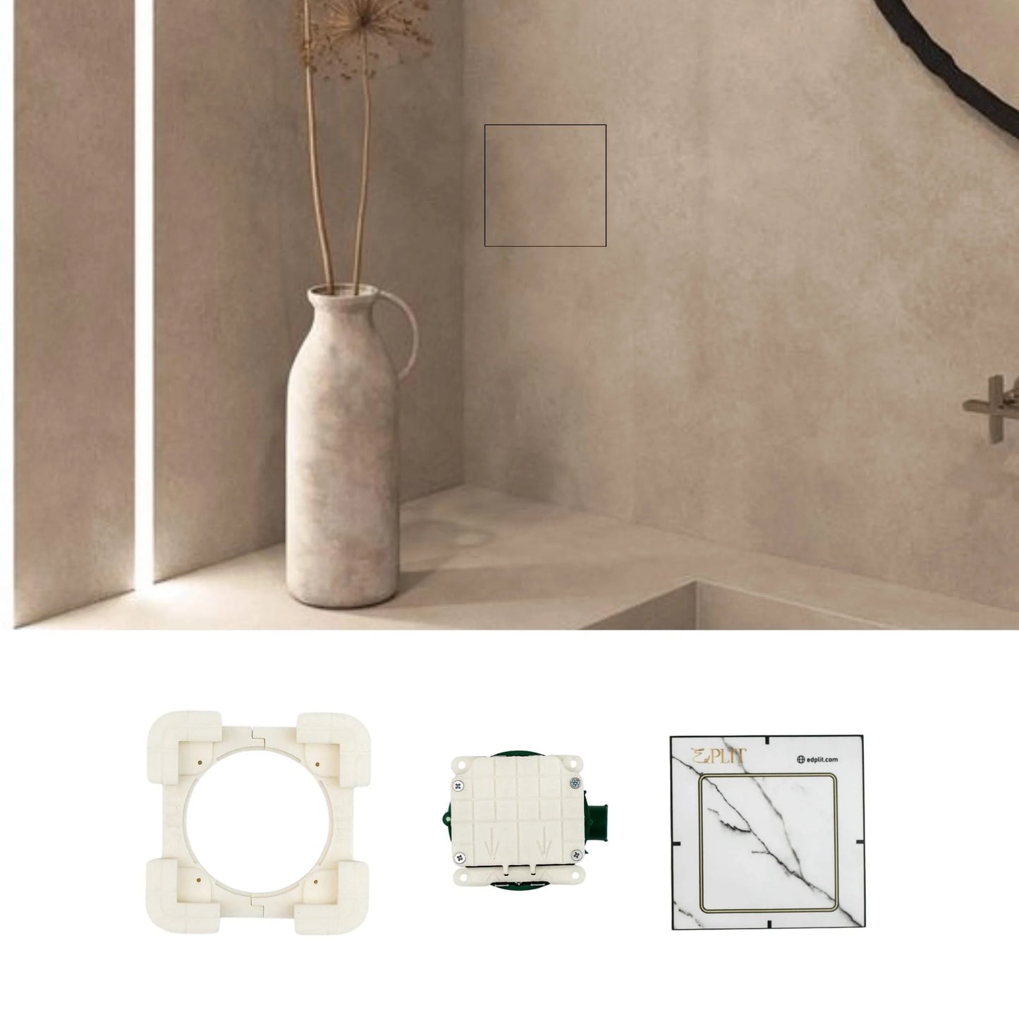 Interruptor de pulsador invisible EDPLIT