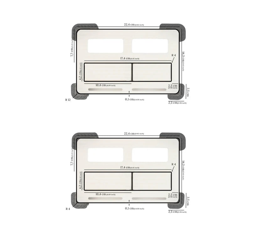 Pulsador oculto EDPLIT M2 — Innovación y diseño minimalista